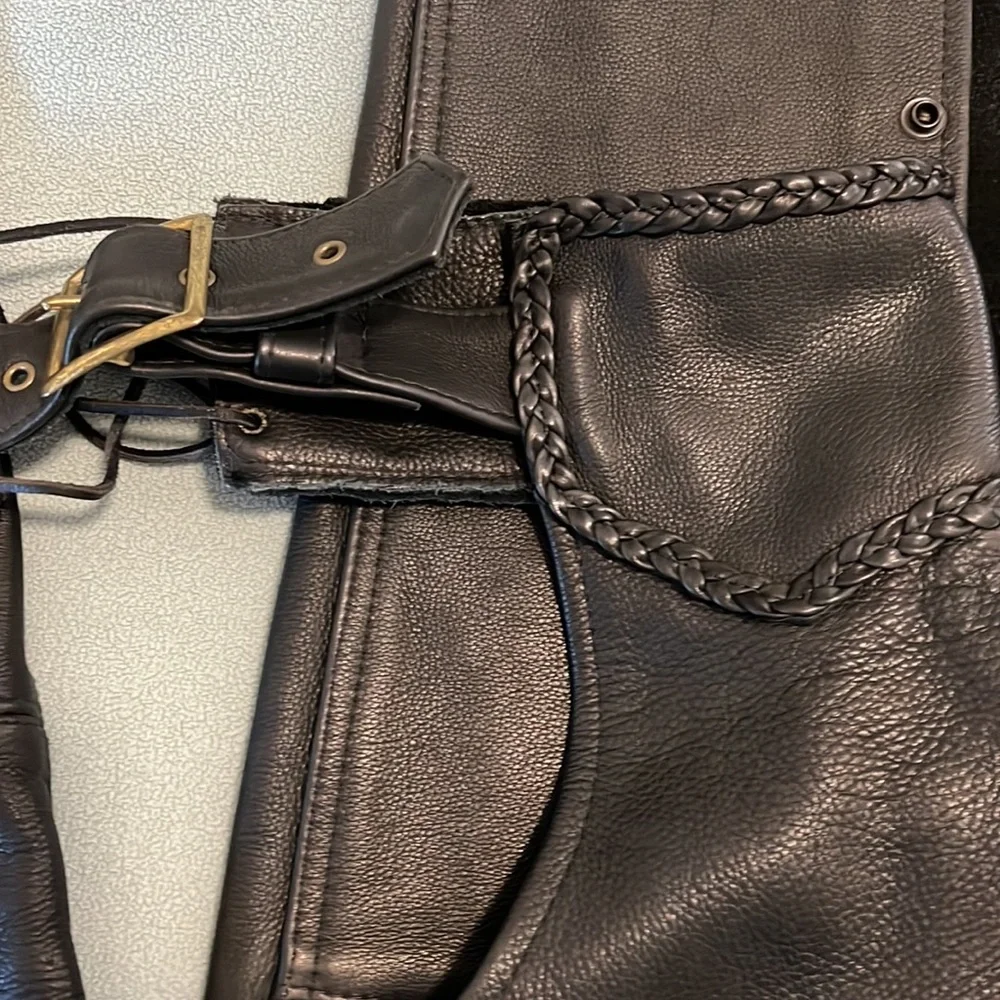 Men’s size XXL black riding chaps. - Picture 5 of 6